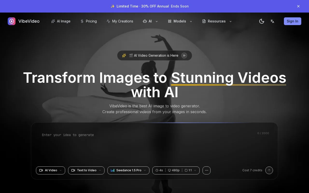 Vibevideo – Unified interface for top AI video models
