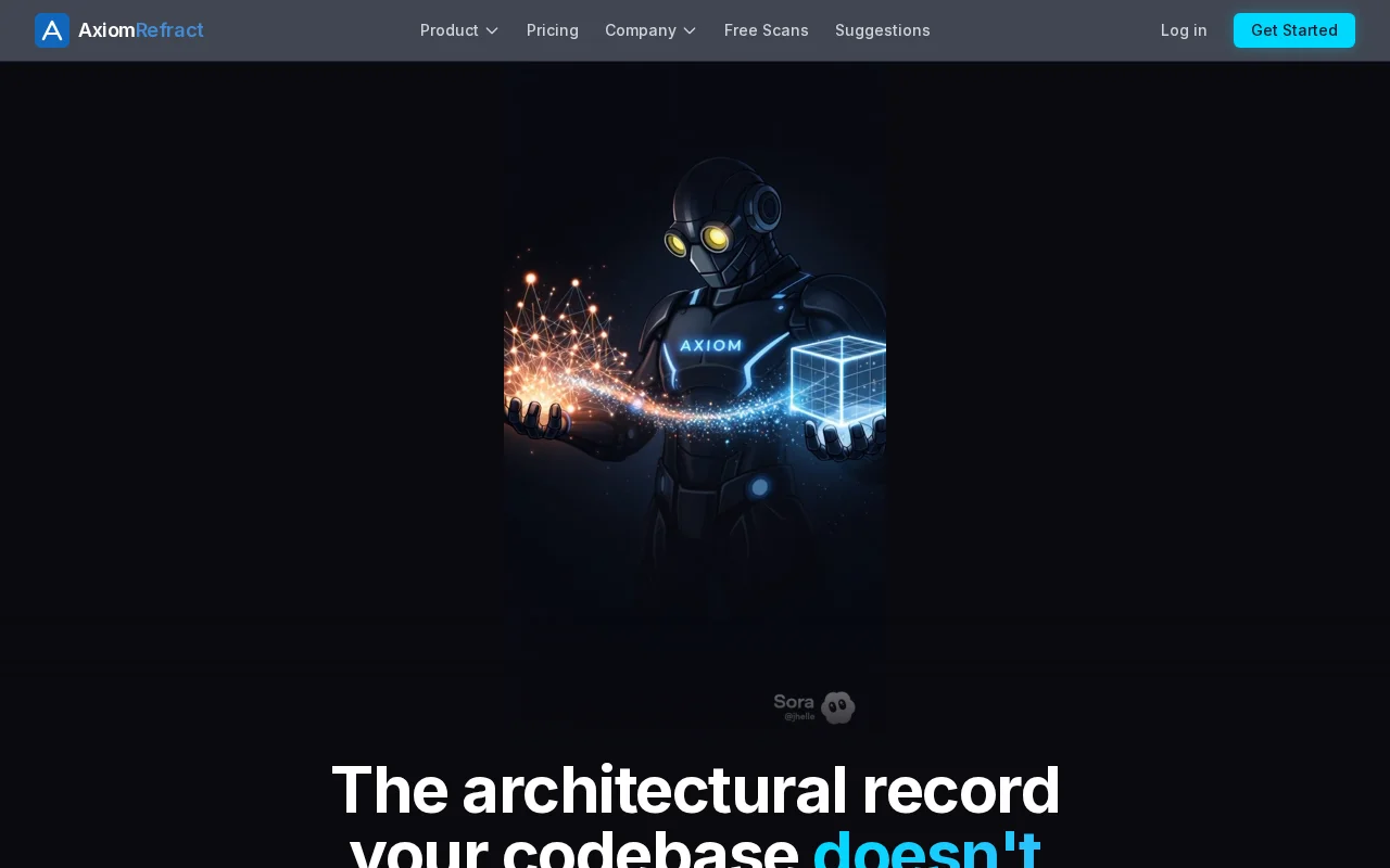 Axiom Refract – Full architectural record for any codebase