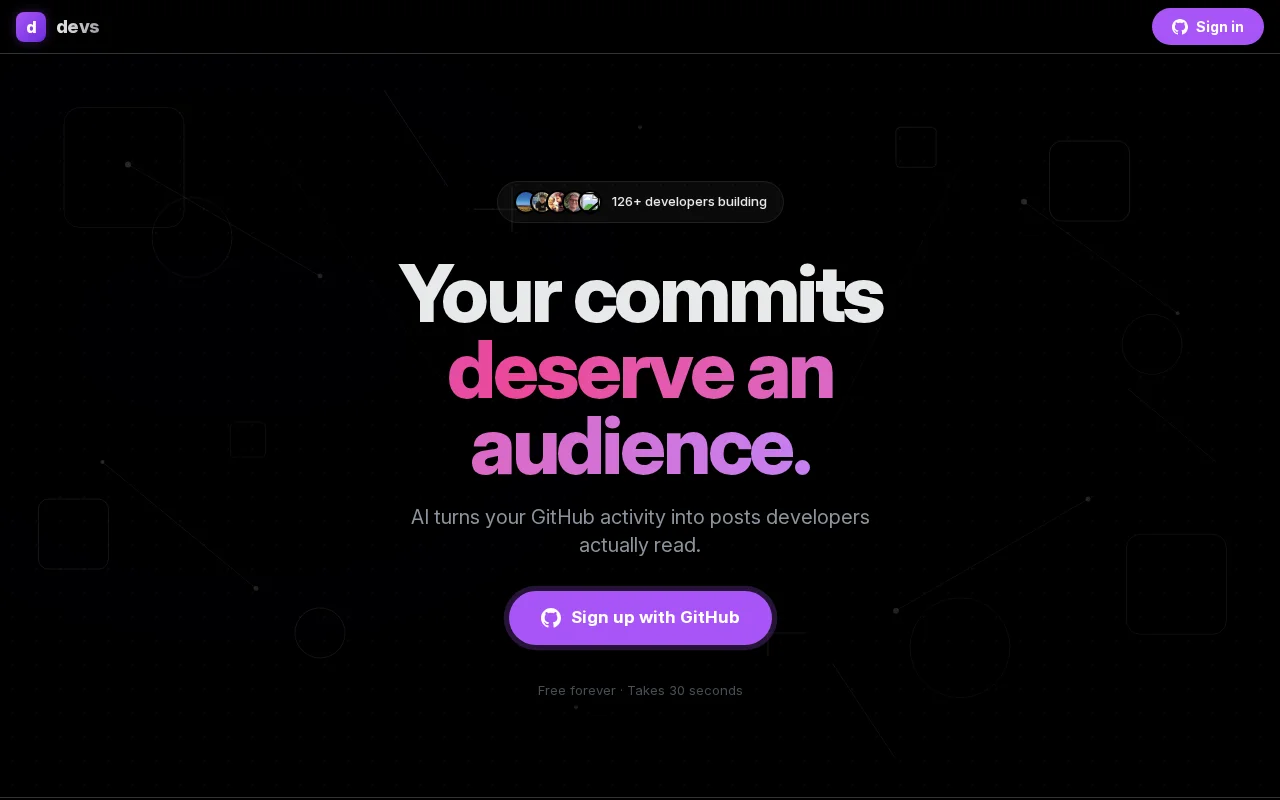Introducing, Devs.dev