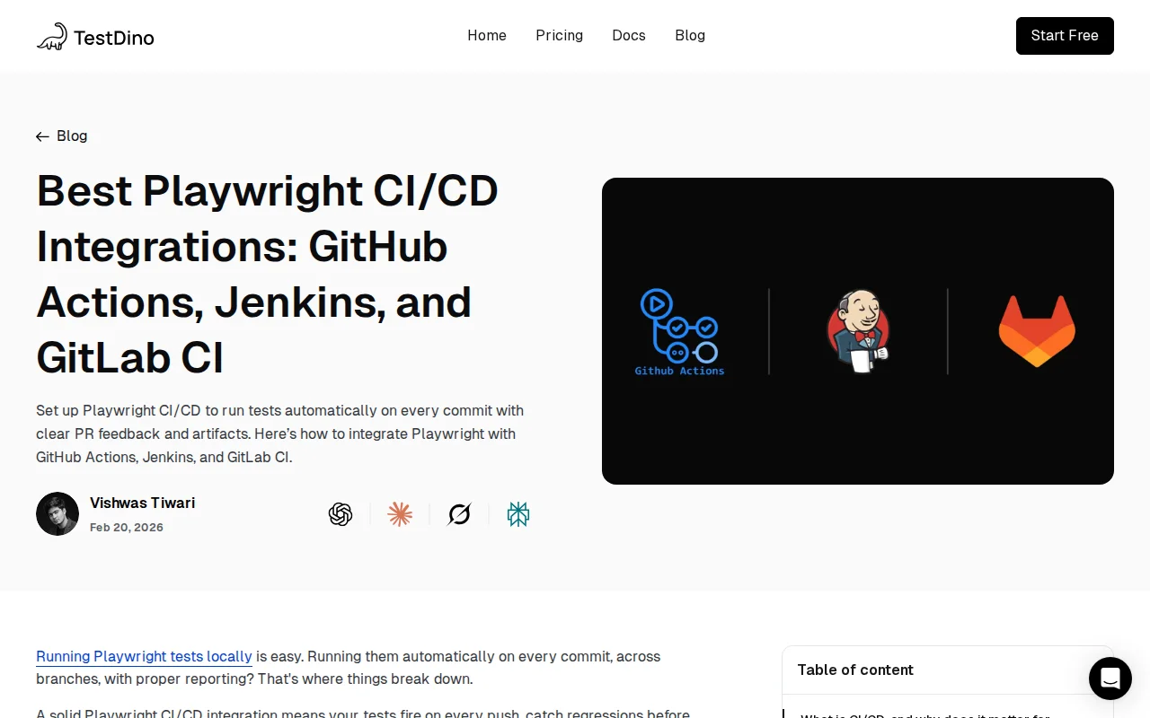 Playwright CI/CD in GitHub Actions, Jenkins, and GitLab CI