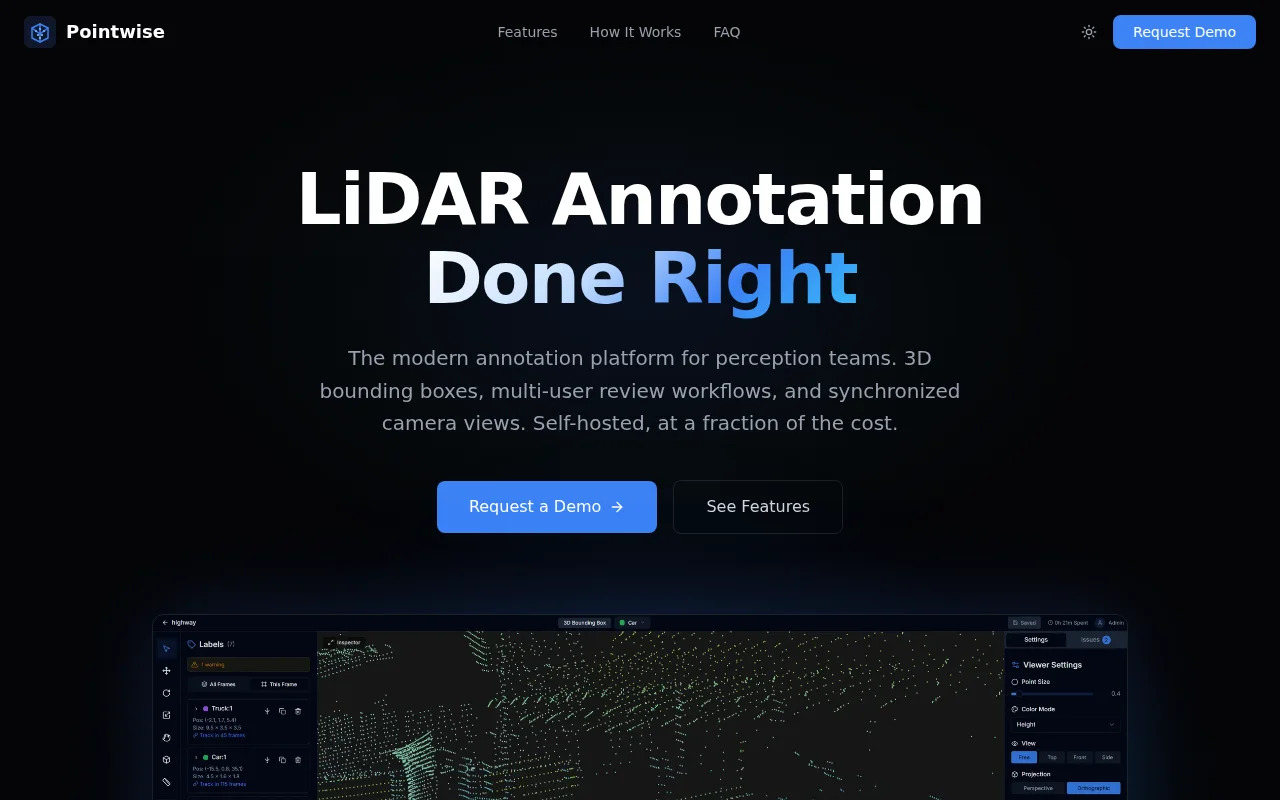 Pointwise – Self-hosted Lidar annotation for AV teams