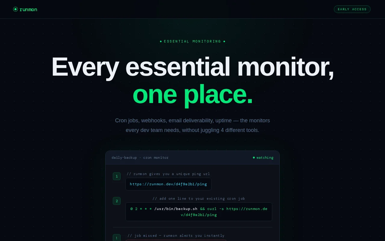 Runmon – every essential monitor in one place