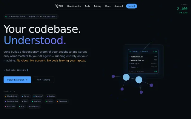 Vexp – Your AI coding agent forgets everything. Mine doesn't