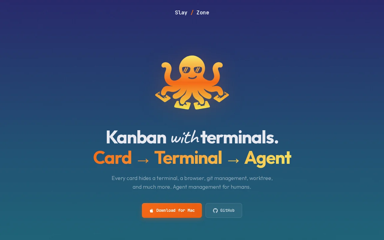 SlayZone – Each card is a terminal, my record is 25 concurrent