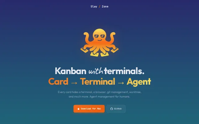 SlayZone – Each card is a terminal, my record is 25 concurrent