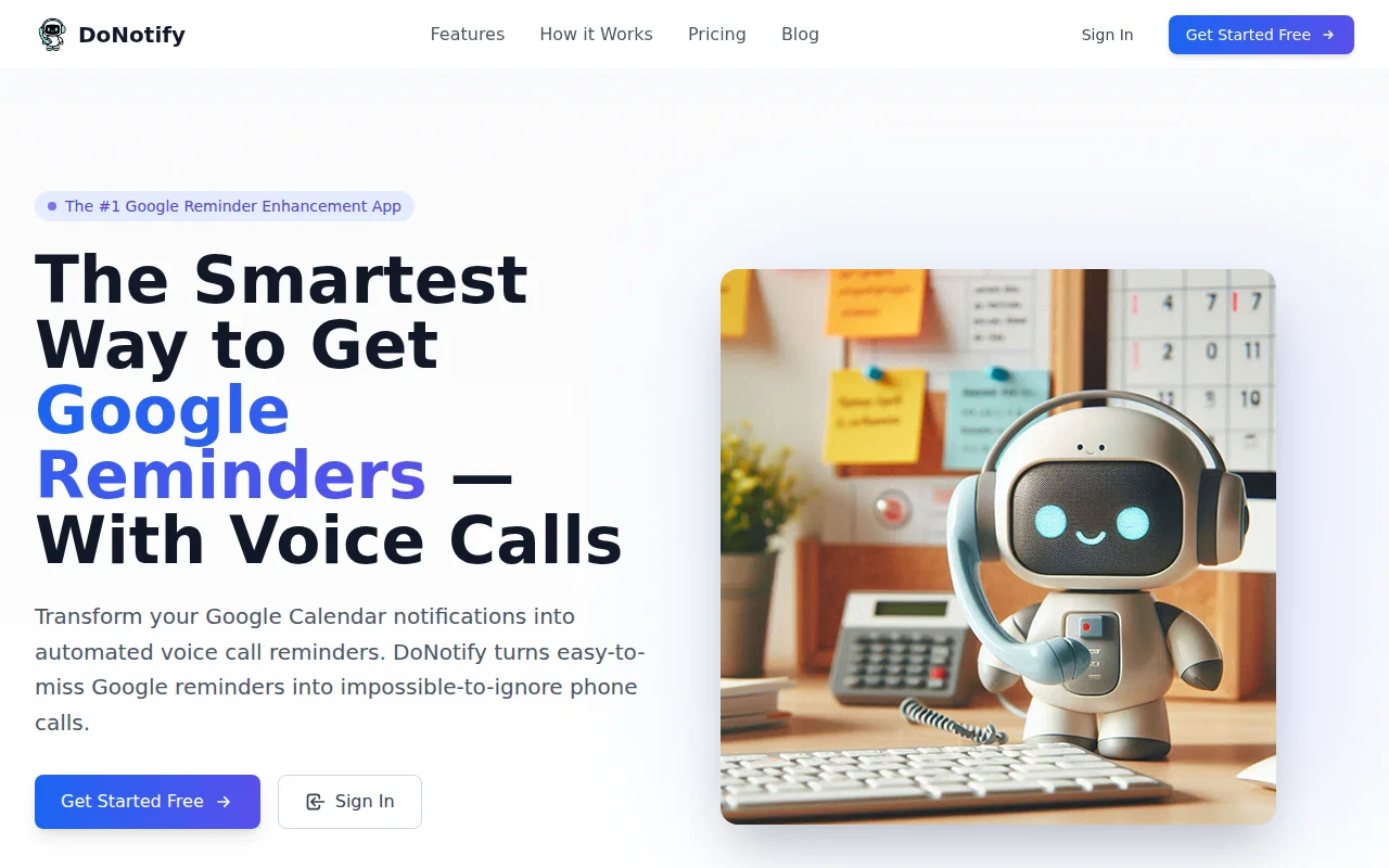 DoNotify – Google Calendar reminders as phone calls(not notifications)