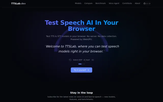 TTSLab – Text-to-speech that runs in the browser via WebGPU