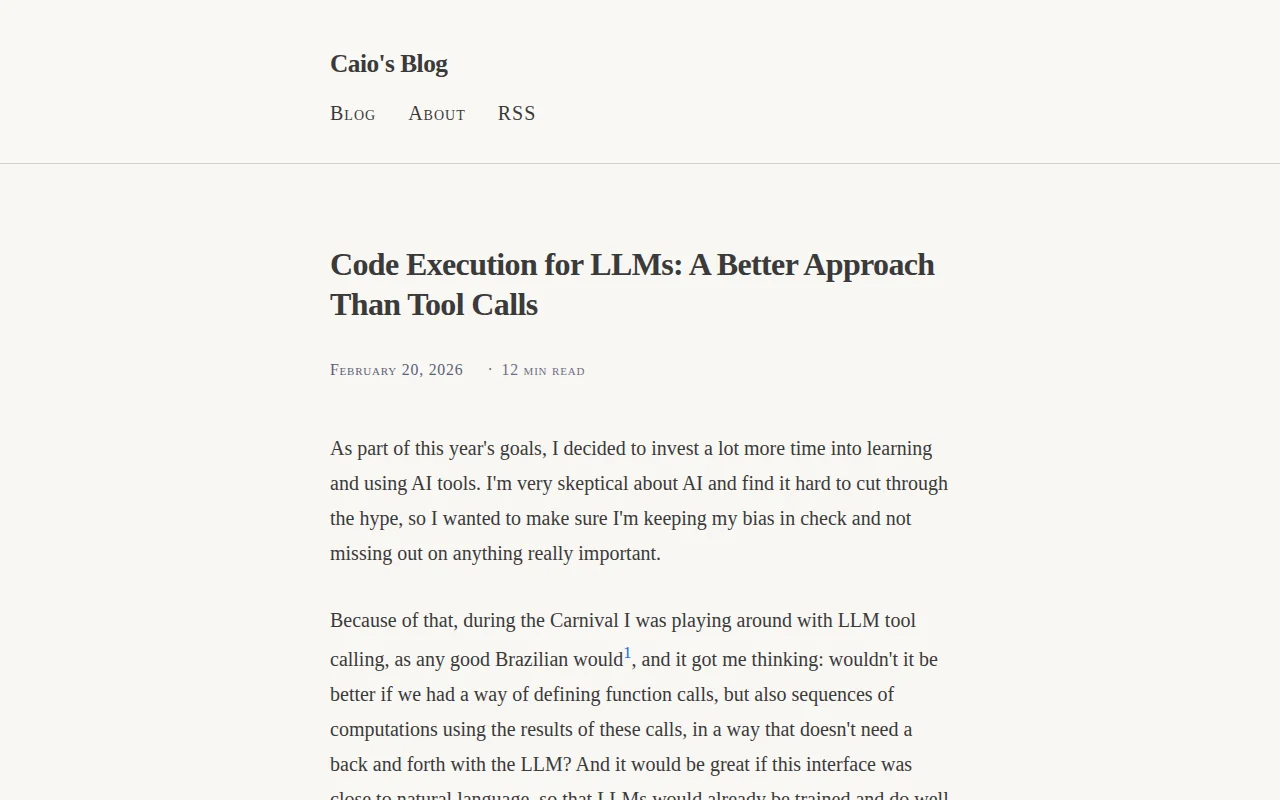 Code Execution for LLMs via a Sandboxed Lua REPL