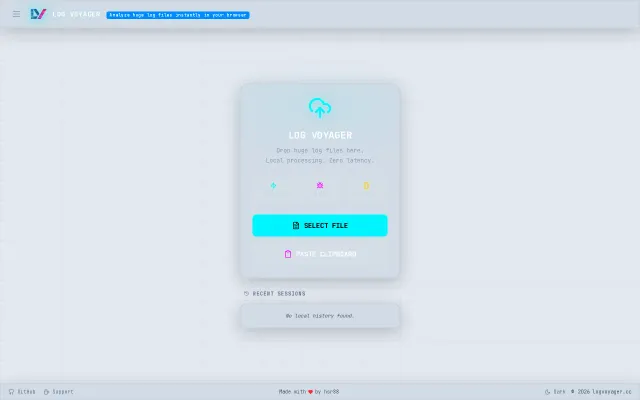 Log Voyager 2.0 – Analyze 10GB+ log files in the browser