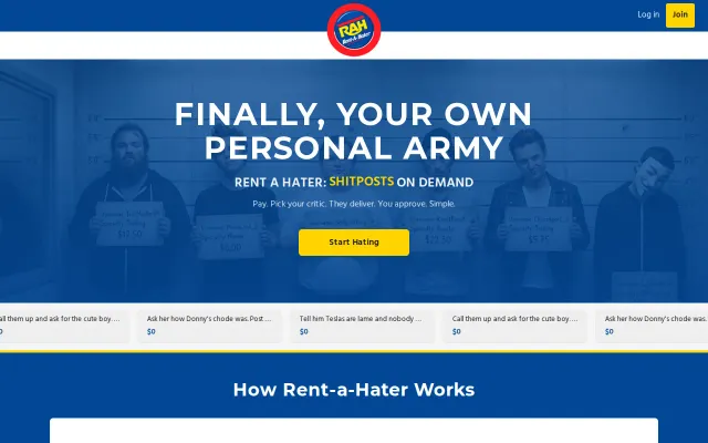 Rent-a-Hater