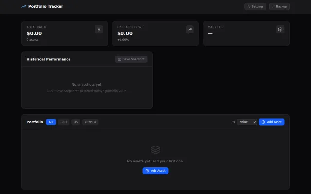 A simple, free web app to track my portfolio across brokers