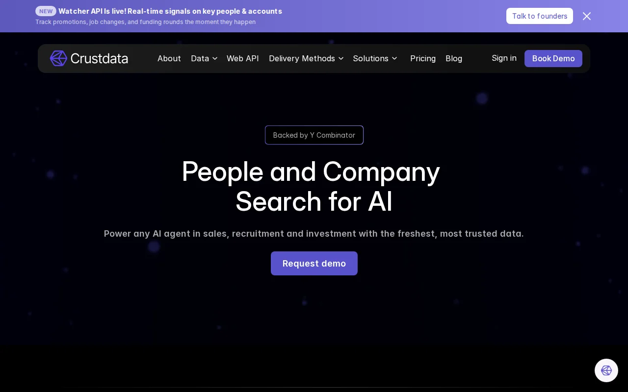 Crustdata (YC F24) – Web Search API for Token-Efficient AI Agents