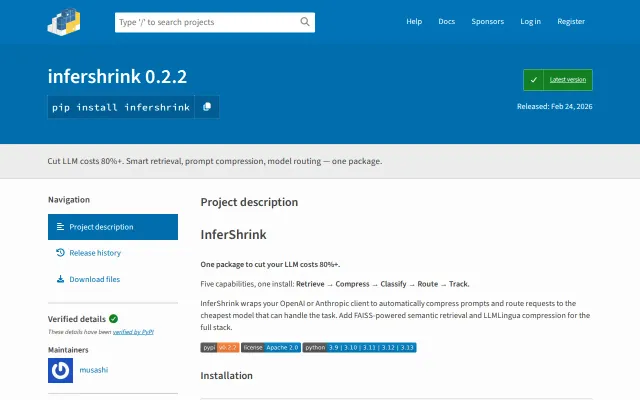 InferShrink – Cut LLM API costs 10x with automatic model routing