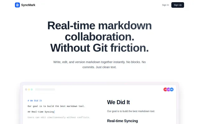 I built a free app to collaborate in realtime on Markdown