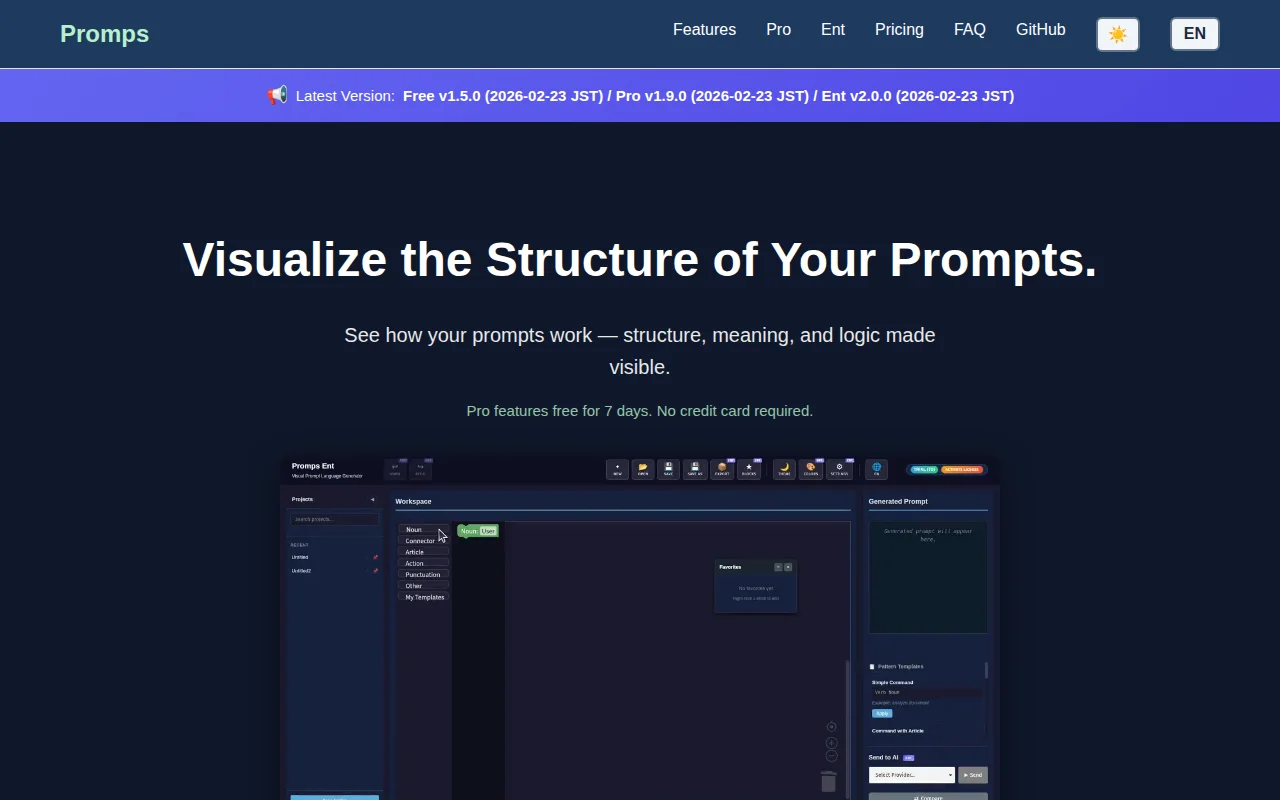 Promps – A visual AI prompt builder using Google Blockly