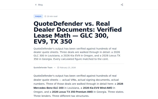 I built an engine to reverse-engineer car dealership lease math
