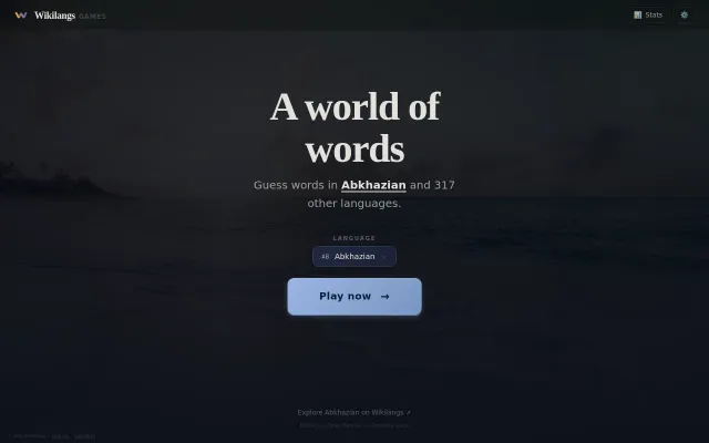 Wikilangs Games – Wordle-like for 300 Languages