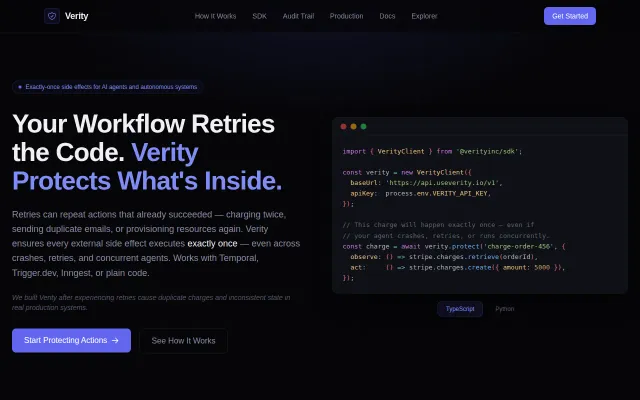 Verity – I got tired of debugging duplicate emails after job restarts
