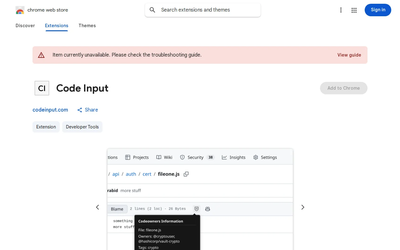 Browser extension to improve CODEOWNERS for GitHub