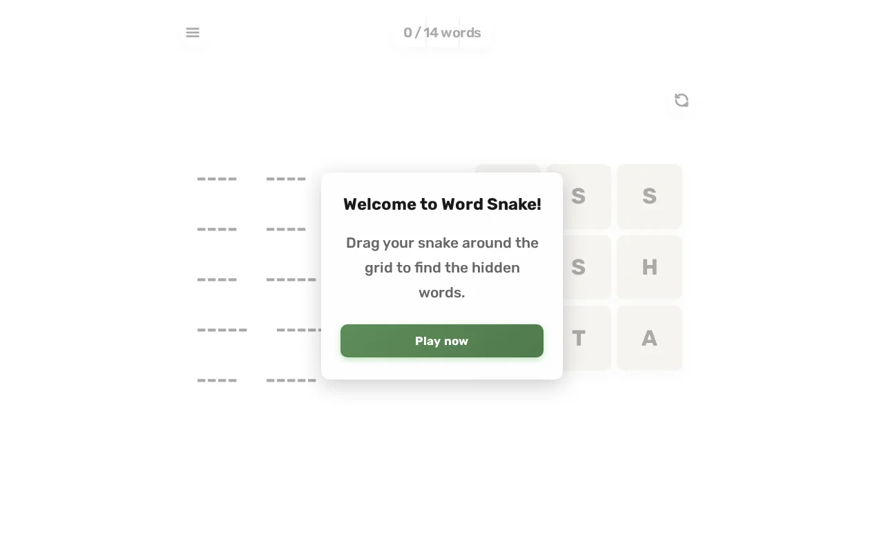 Word Snake Puzzle