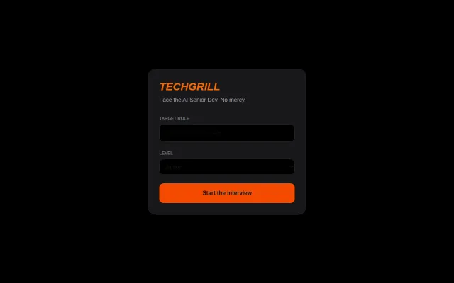 TechGrill – AI Interview Practice