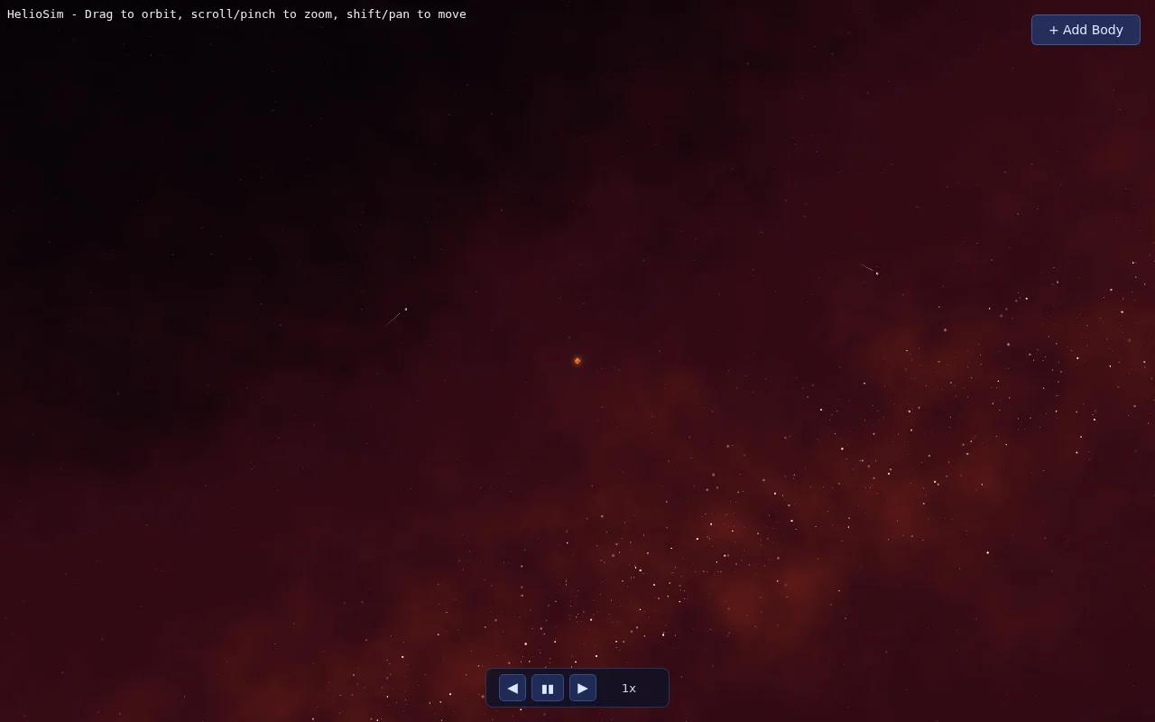 HelioSim – Real-time N-body simulator in WebAssembly