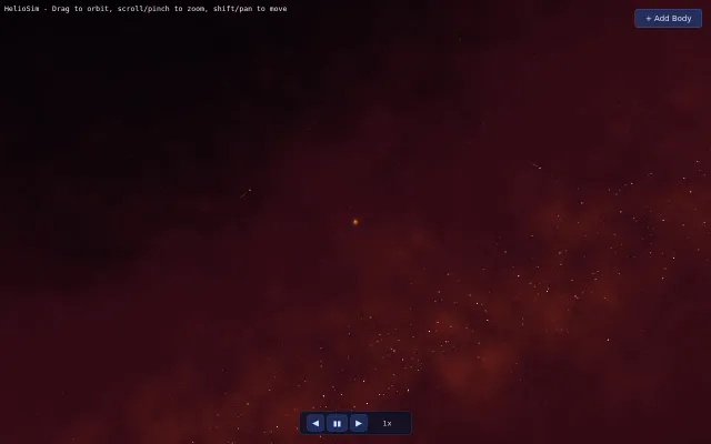 HelioSim – Real-time N-body simulator in WebAssembly