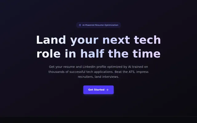 Resume Rescue AI – Land your next tech role in half the time