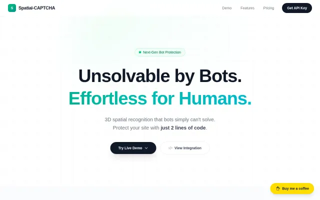 A CAPTCHA based on 3D spatial recognition