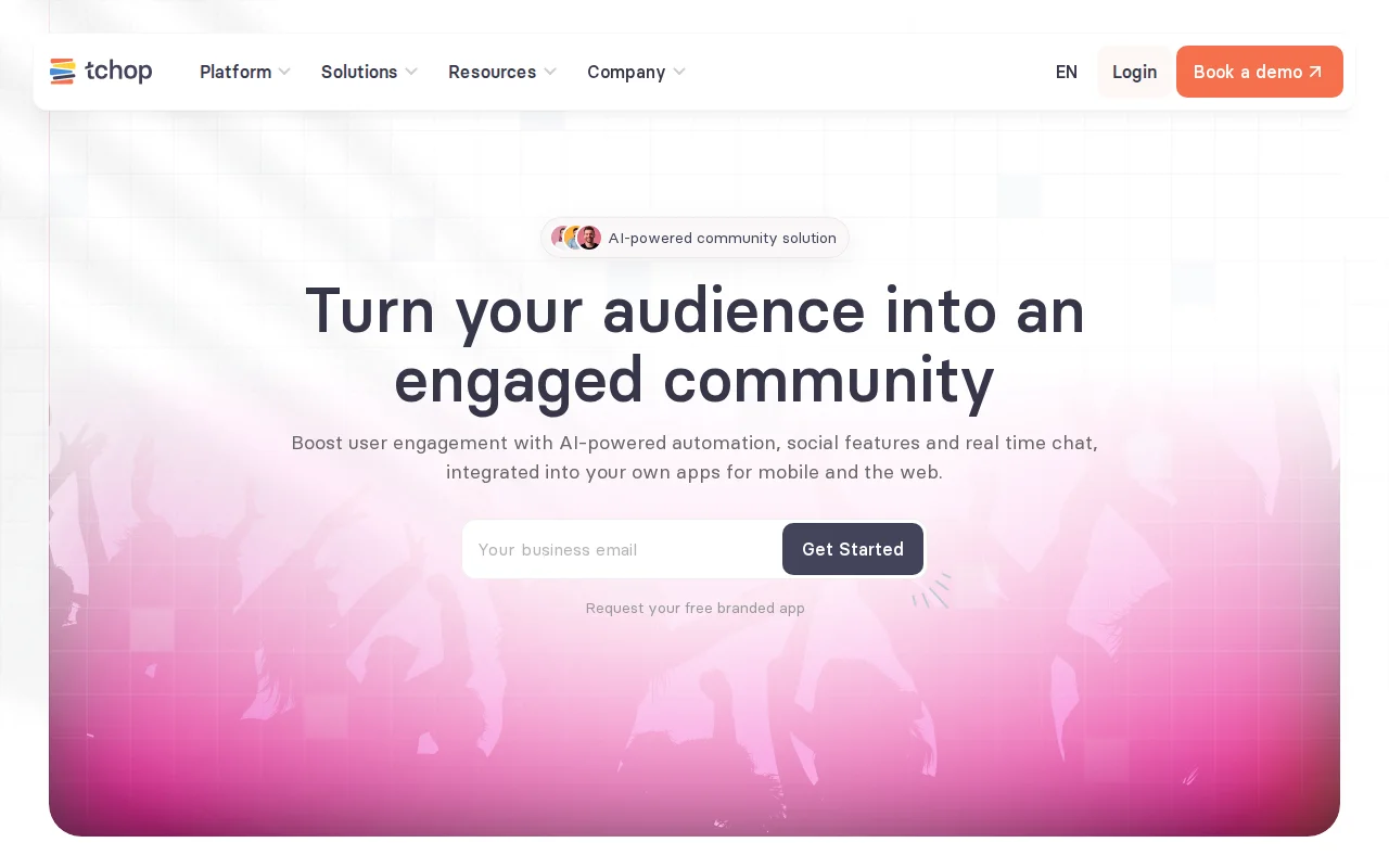 Tchop.io – AI-powered community framework