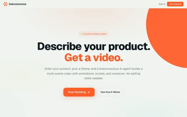 Open-source agentic video editor for dev tools and side projects