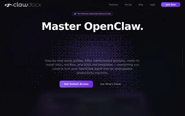 ClawDocx – We built a skill and guide library for OpenClaw AI agents