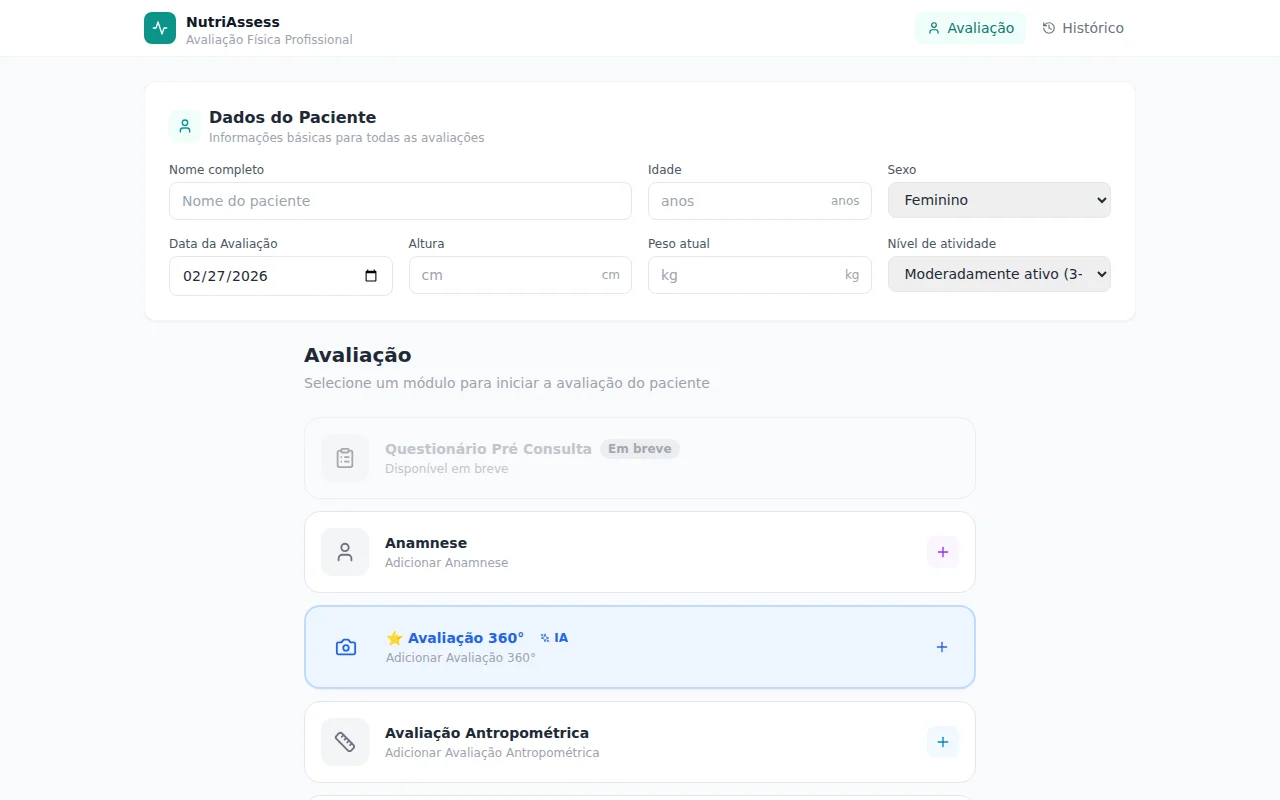 NutriAssess – AI body composition for nutritionists