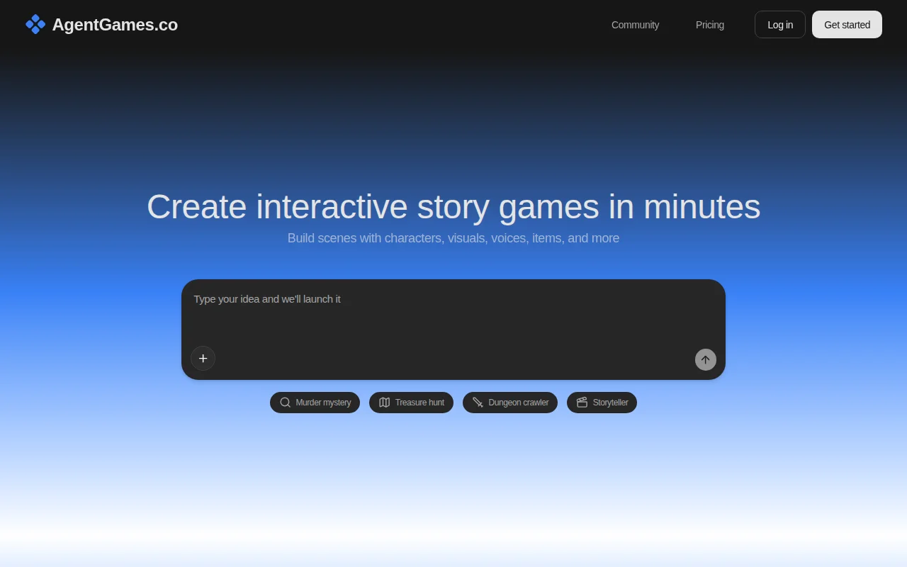 AgentGames.co – my interactive story game creator