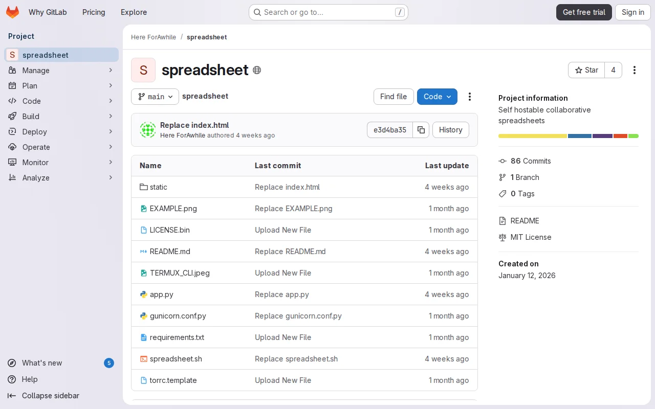 Host a Real time collaborative spreadsheet right from your pocket