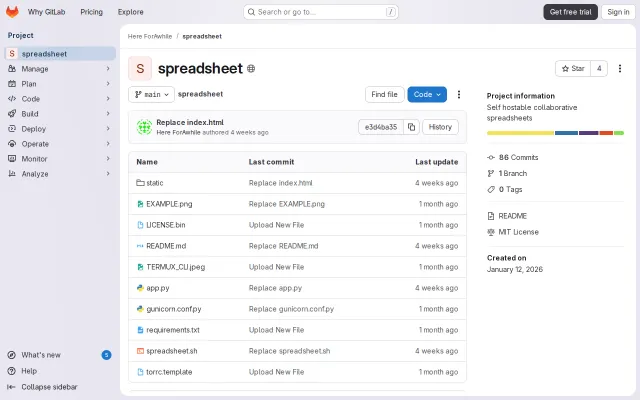 Host a Real time collaborative spreadsheet right from your pocket