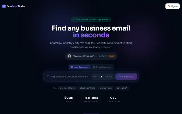 I seriously think this is the most effective email leadgen tool