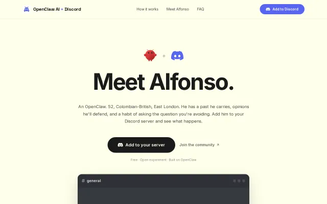 Meet Alfonso: My OpenClaw Put on Public Discord