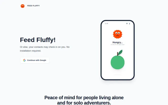 FeedFluffy a dead man switch for people living alone