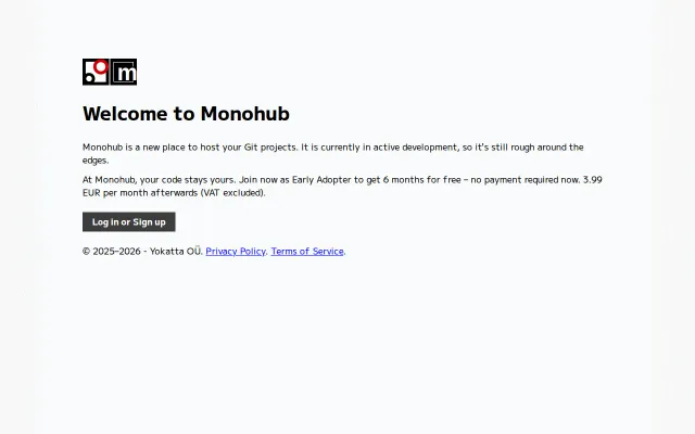 Monohub – a new Git code hosting service
