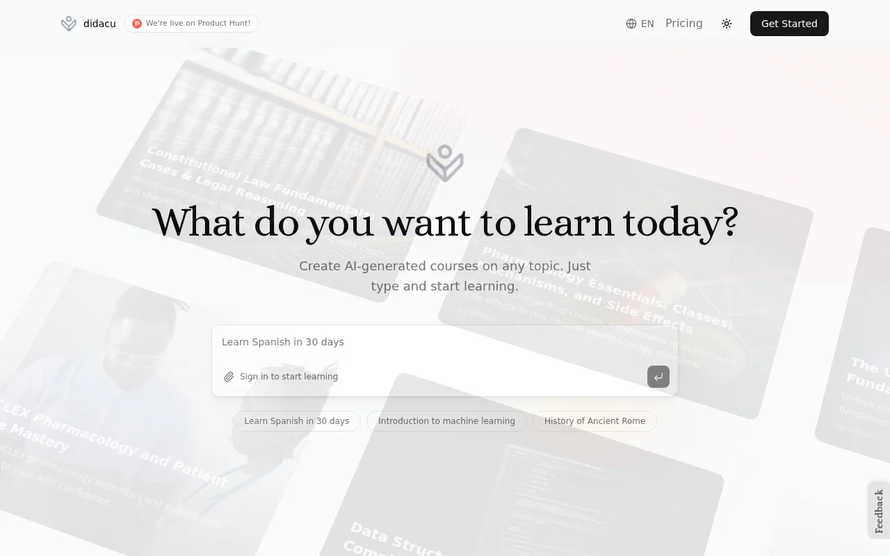Didacu – The fastest way to learn something new
