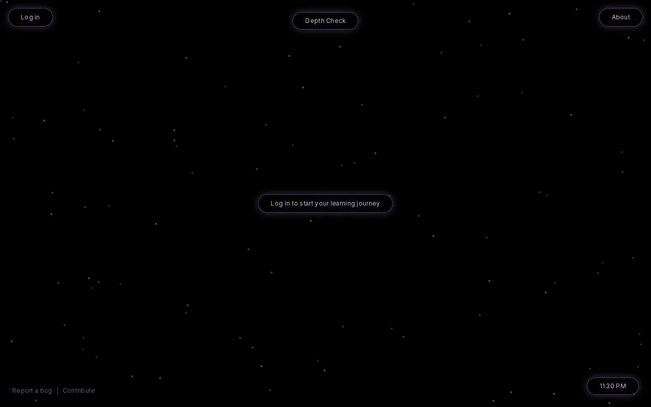 Depth Check – Your AI tutor to learn about anything
