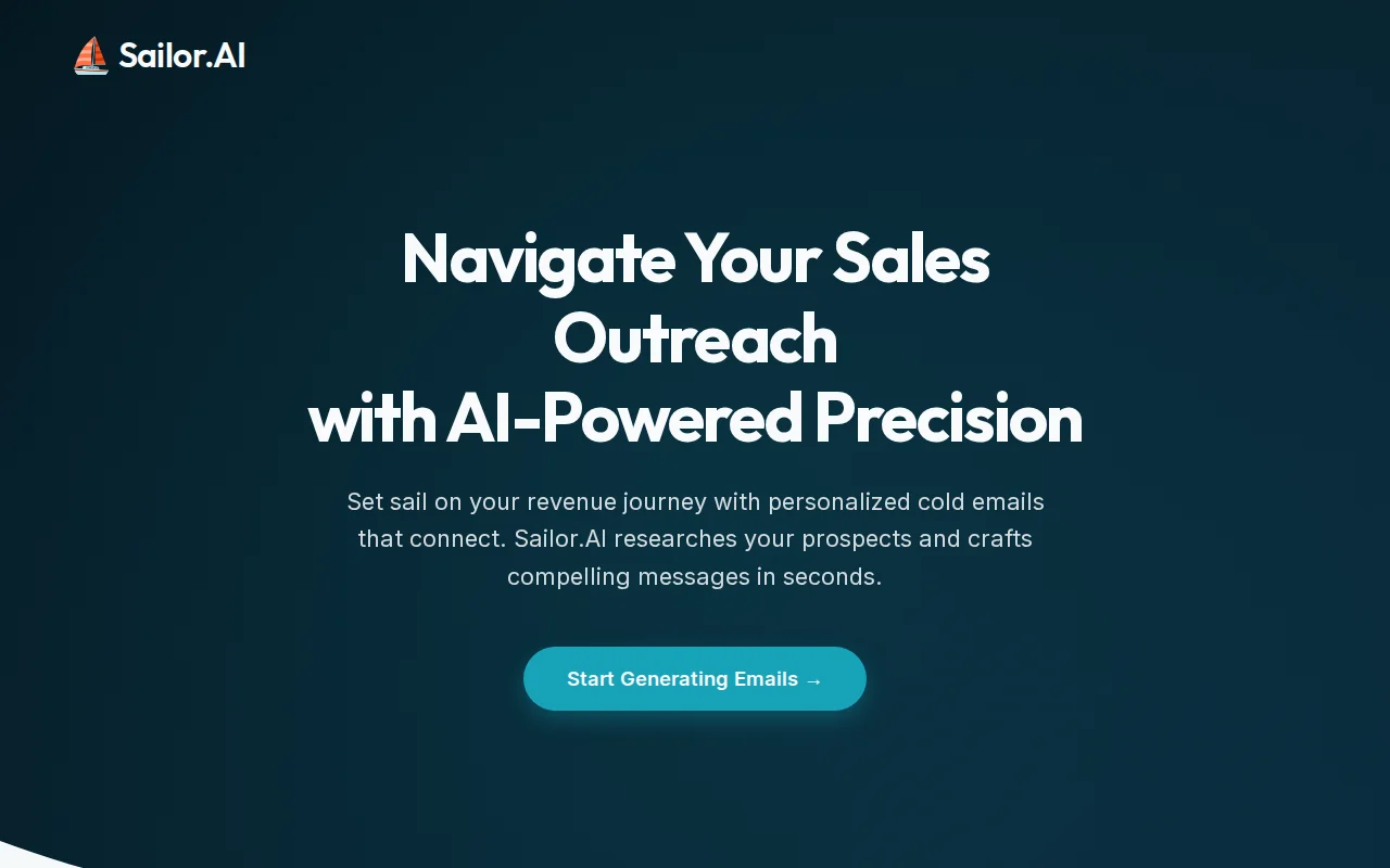 Sailor.ai – source-backed personalized outbound emails