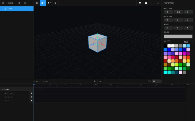 I built a browser-based 3D editor since I didn't want to learn Blender