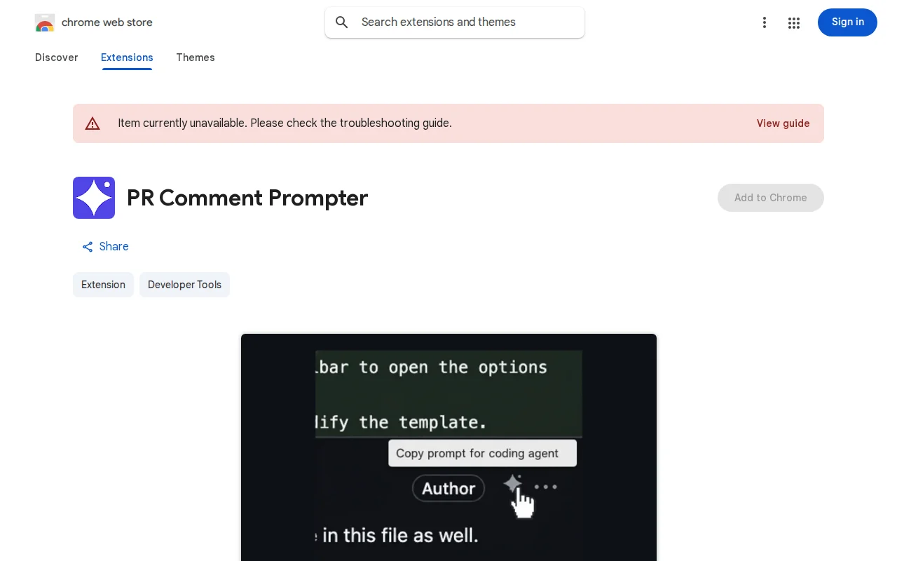 Chrome extension that adds "Copy Prompt" buttons to GitHub PR comments