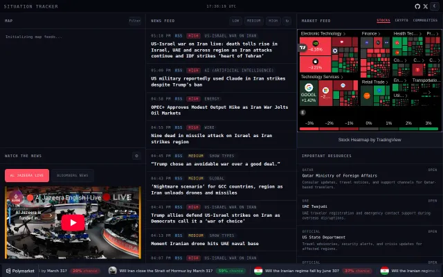 Situation Tracker – real-time crisis dashboard