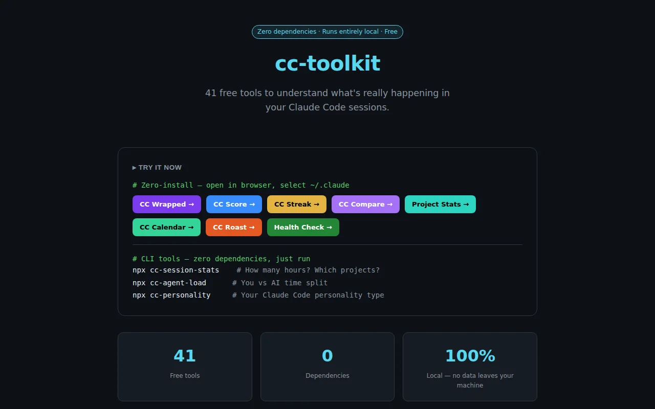 Free tools to understand your Claude Code usage (browser, no install)