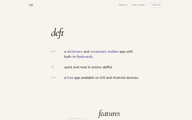 Offline dictionary with spaced repetition (Tauri, Svelte): Deft