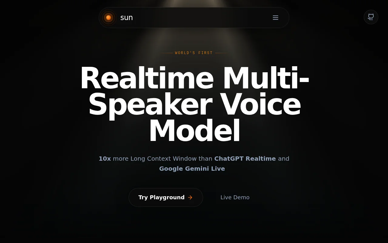 Sun – Realtime voice agent for group conservation not just turn taking