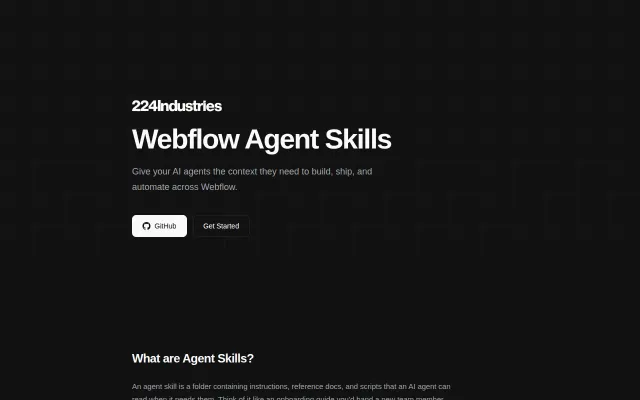 Webflow Skills by 224 Industries
